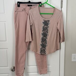 Cute together pants and top set